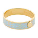 Honeycomb Forget me not Gold - Hinged Bangle - 13mm