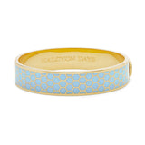 Honeycomb Forget me not Gold - Hinged Bangle - 13mm