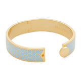 Honeycomb Forget me not Gold - Hinged Bangle - 13mm