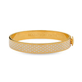 Salamander Cream & Gold - Hinged Bangle - 1cm