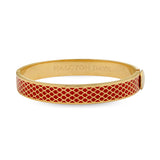 Salamander Red & Gold - Hinged Bangle - 1cm