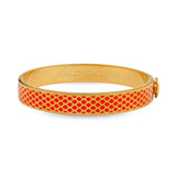 Salamander Orange & Gold - Hinged Bangle - 1cm