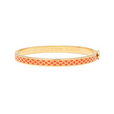 Salamander Orange & Gold - Hinged Bangle - 6mm