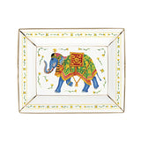 Ceremonial Indian Elephant White Trinket Tray