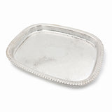Oblong Silver-Plated Gallery Tray with Chased Centre - 18 Inch