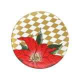 Parterre Gold with Poinsettia Side Plate 8"