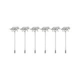 Silver Plated Tiger Cocktail Pick Set