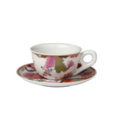 de Gournay Pseudo Tobacco Leaf teacup and saucer