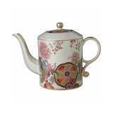 de Gournay Pseudo Tobacco Leaf teapot with gold finial