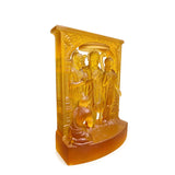 Ram Darbar Fine Crystal Topaz Sculpture - 20 Cm