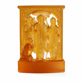 Ram Darbar Fine Crystal Topaz Sculpture - 20 Cm