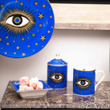 Evil Eye Blue & Gold Mug