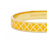 Agama Radiant Yellow & Gold Plated Hinged Bangle 1cm