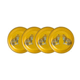 MW Twin Leopards Golden Coaster Set of 4