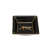 Tiger Black & Gold Square Tray
