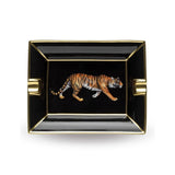 Tiger Black & Gold Ashtray