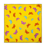 Butterfly Buttercup 100% Silk Mini Scarf - 45x45 cm