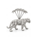 Silver Plated Tiger Cocktail Pick Set