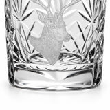 Kintyre Stag Hand-Cut Crystal Whisky Tumbler - 260 ml