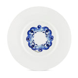 Blu Mediterraneo Charger Plate Fiore/Foglie