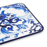 Blu Mediterraneo Wooden Square Tray