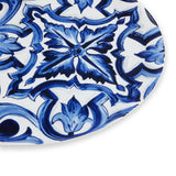 Blu Mediterraneo Oval Platter Fiore