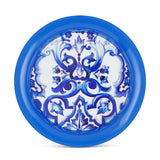 Blu Mediterraneo Metal Round Tray