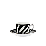Zebra Teacup and Saucer
