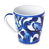 Blu Mediterraneo Mug Fiore/Foglie