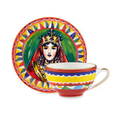 Carretto Siciliano Coffee Cup And Saucer Regina