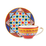 Carretto Siciliano Coffee Cup And Saucer Multicolor