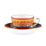 Carretto Siciliano Coffee Cup And Saucer Multicolor