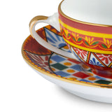 Carretto Siciliano Coffee Cup And Saucer Multicolor