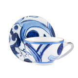 Blu Mediterraneo Teacup And Saucer Blue