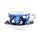 Blu Mediterraneo Teacup And Saucer Foglie