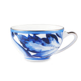 Blu Mediterraneo Teacup And Saucer Fiore/Foglie