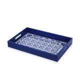 Blu Mediterraneo Wooden Rectangle Tray