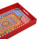 Carretto Siciliano Wooden Rectangular Tray