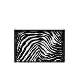 Zebra Lacquered Wooden Rectangular Tray - 46 x 30 cm