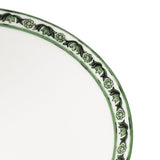 Maiolica Verde Set of 2 Dessert Plates with Green Border - 19 cm