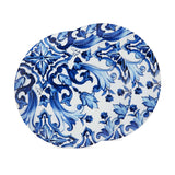 Blu Mediterraneo Set of 2 Dinner Plates Fiore/Foglie