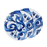 Blu Mediterraneo Set of 2 Soup Plates Foglie