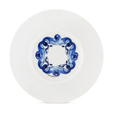 Blu Mediterraneo Set of 2 Soup Plates Fiore/Foglie