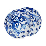 Blu Mediterraneo Set of 2 Soup Plates Fiore/Foglie