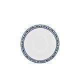Blu Mediterraneo Set of 2 Teacups and Saucers with Blue Border