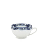 Blu Mediterraneo Set of 2 Teacups and Saucers with Blue Border