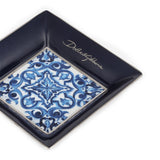 Blu Mediterraneo Porcelain Trinket Tray - 10 x 10 cm