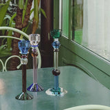 Rosalin Hand Cut Crystal Candle Holder
