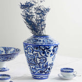 Blu Mediterraneo Large Amphora Vase