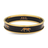 Classic Tiger Black Golden Small Bangle 1cm